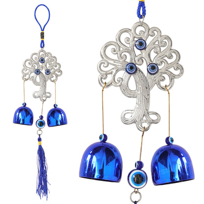 Feng Shui Tree Evil Eye Wind Chime Hanging for Window Balcony Decor Home Door Decoration