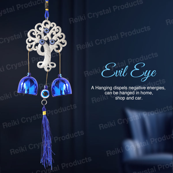 Feng Shui Tree Evil Eye Wind Chime Hanging for Window Balcony Decor Home Door Decoration