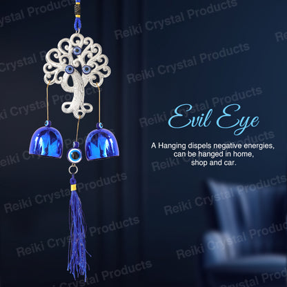 Feng Shui Tree Evil Eye Wind Chime Hanging for Window Balcony Decor Home Door Decoration