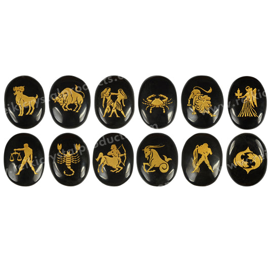 Zodiac Symbol Cabochon Set 12 Pc