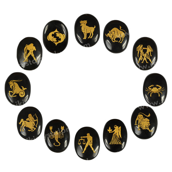 Zodiac Symbol Cabochon Set 12 Pc