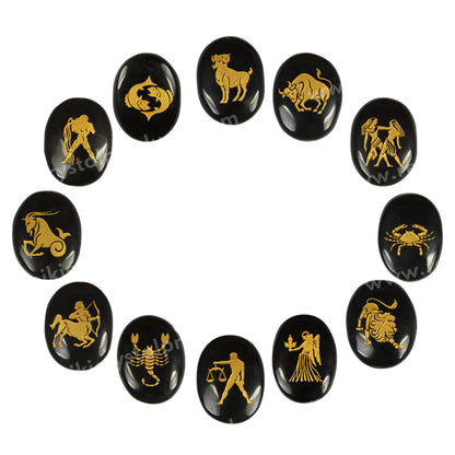 Zodiac Symbol Cabochon Set 12 Pc