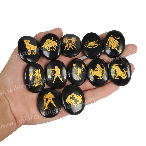 Zodiac Symbol Cabochon Set 12 Pc
