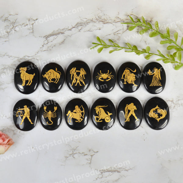 Zodiac Symbol Cabochon Set 12 Pc
