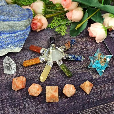 7 Chakra Healing Natural Crystal Chip Stone Beads Set for Jewelry Making N/A A Set No Metal Type Natural Stone in Amethyst | One Size