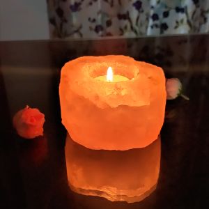 Himalayan Rock Salt Lamp Tea Light Candle Holder
