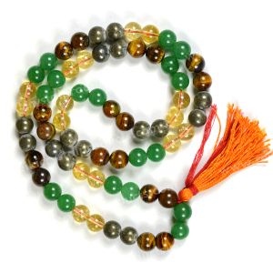 Wealth Combination 10 mm Round Bead Mala energized by Reiki Grand Master