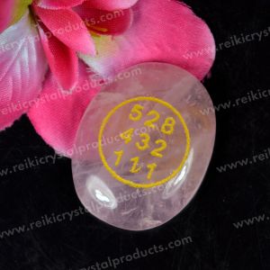 Rose Quartz Switch Word & Love Zibu Symbol of Prosperity Cabochon Pack Of 1