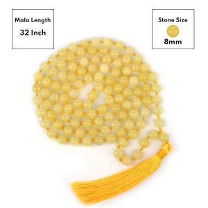 Golden Quartz 8 mm 108 Round Bead Mala