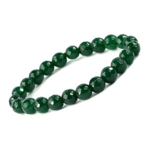 Green Aventurine 8 mm Faceted Bead Bracelet