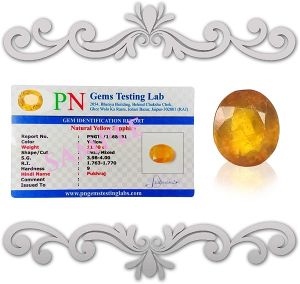 Natural Pukhraj Certified Gemstone