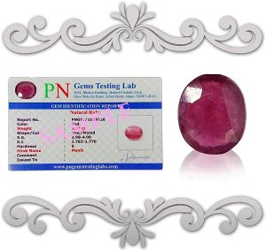 Natural Ruby Manik Certified Gemstone