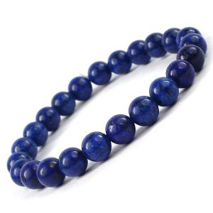 Lapis Lazuli Dyed 8 mm Round Bead Bracelet