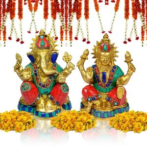 Brass laxmi Ganesha god for Home Decor, Gifting -3250-3300 Gram Approx 