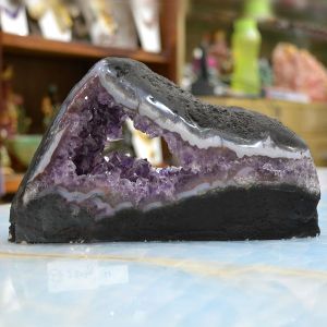 Natural Amethyst Geode Cluster (Weight 2.8 kg Approx)