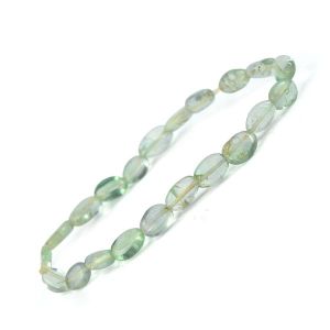 Apatite Green Oval Bead Bracelet