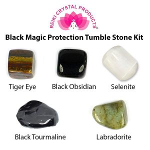 Black Magic Protection Tumble Stone Kit