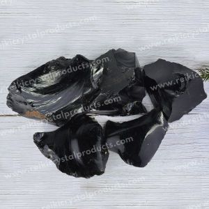 Black Obsidian Raw Rough Stones