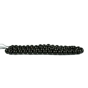 Black Onyx 6 mm Round Beads for Jewelery Making Bracelet, Necklace / Mala
