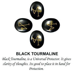 Black Tourmaline Arch Angel Set