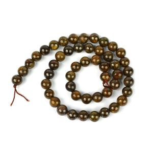 Bronzite 8 mm Round Loose Beads for Jewelery Making Bracelet, Necklace / Mala