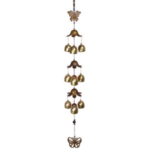 Fengshui Butterfly Wind Chime Hanging for Window Balcony Decor Home Endurance Door Decoration 9 Bell