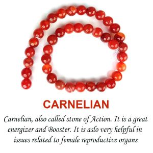 Carnelian 10 mm Round Loose Beads for Jewelery Making Bracelet, Necklace / Mala