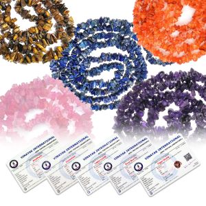 Certified Natural Crystal Stone Chip Mala / Necklace Energized By Reiki Grand Master