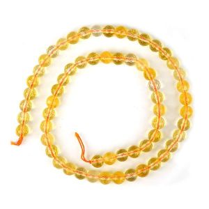 Citrine 6 mm Faceted Beads for Jewelery Making Bracelet, Necklace / Mala