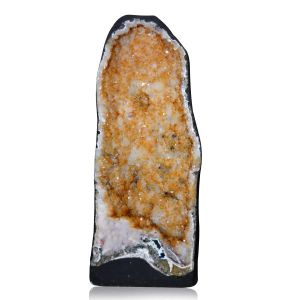 Natural Citrine Geode Cluster Caves for Wealth (Weight 8.58 Kg Approx)