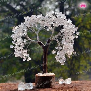 Clear Quartz Natural Chips 300 Beads Tree