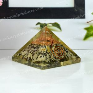 Dalmatian Jasper Orgone / Orgonite Pyramid 50 mm