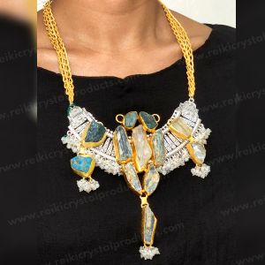 Apatite, Clear Quartz Designer Necklace