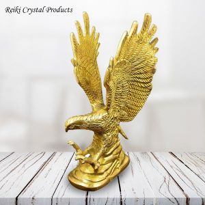 Brass Eagle Vastu, Feng Shui Flying Golden Eagle Spreading Wings for Remedy for Negativity