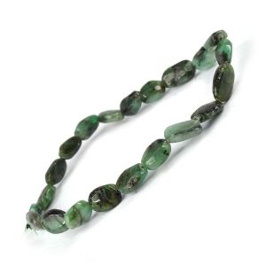 Emerald Oval Bead Bracelet