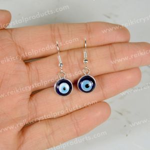 Evil Eye Earring Silver Color For Protection