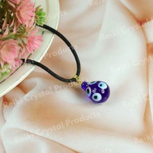 Evil Eye Guava Shape Pendant With Thread ( 2 cm Approx.) New Design-2