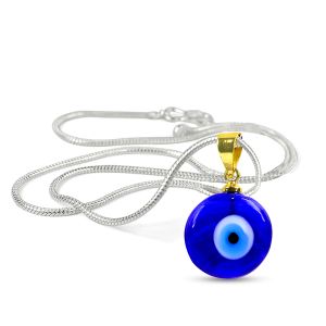 Blue Turkish Evil Eye Pendant 10mm 