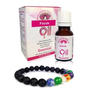 Focus Essential Oil 15 ml with Aroma Therapy Bracelet
