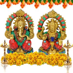 Brass laxmi Ganesha god for Home Decor, Gifting -1650-1700 Gram Approx 