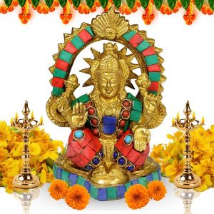Brass laxmi Statue for Diwali, Home Decor-700-750 Gram Approx 