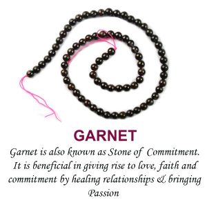 Garnet 6 mm Round Loose Beads for Jewelery Making Bracelet, Necklace / Mala