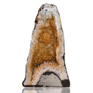 Natural Citrine Geode Cluster Caves for Wealth (Weight 12.6 kg Approx)