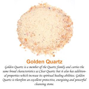 Golden Quartz Crystal / Stone Dust / Chura