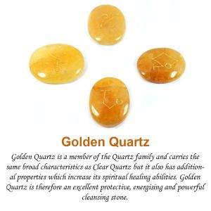 Golden Quartz Arch Angel Sets 4 pcs