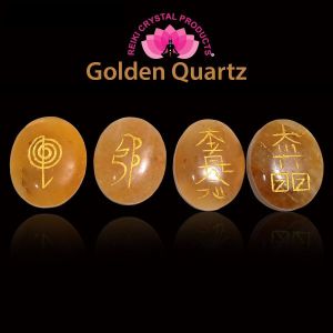 Golden Quartz Reiki Symbol Set 4 pcs