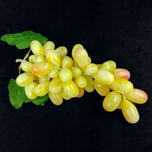 Artificial Grapes Plastic Fruit for Home Decor (Green)