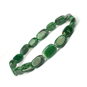 Green Aventurine Oval Bead Bracelet