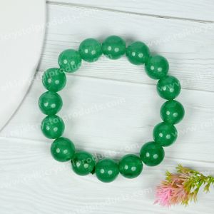Green Aventurine 12 mm Round Bead Bracelet