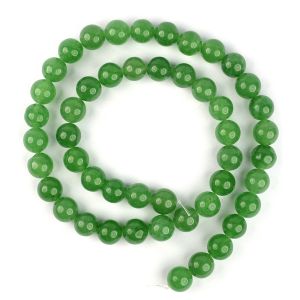 Green Aventurine 8 mm Round Loose Beads for Jewelery Making Bracelet, Necklace / Mala